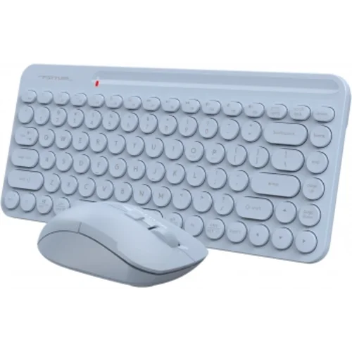 Клавиатура + мышь A4Tech Fstyler FG3200 Air2 клав:синий мышь:синий USB беспроводная slim Multimedia